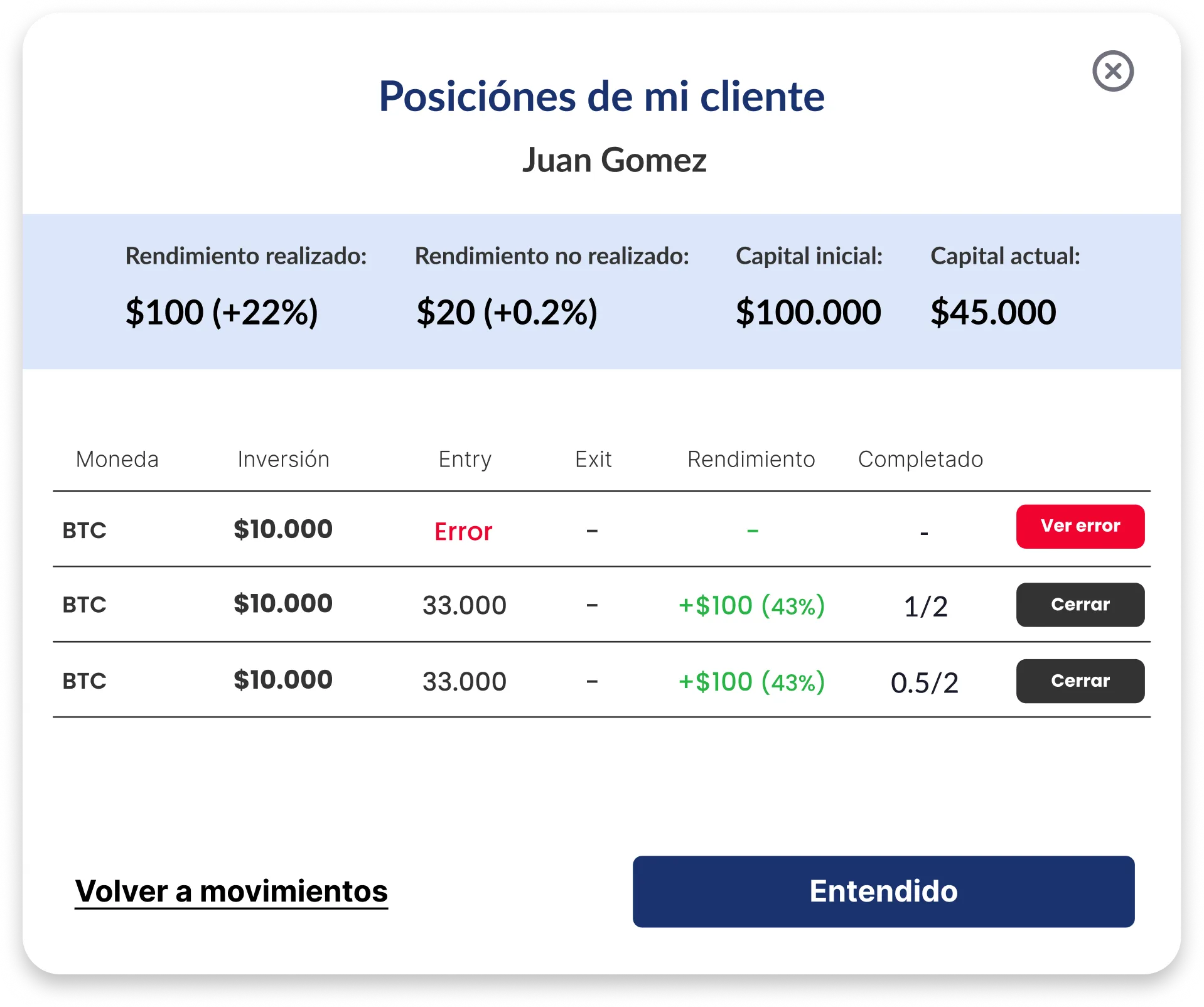 Imagen mostrando interfaz de gestión de clientes.